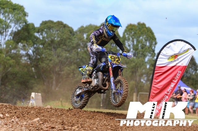 Archie on his motorbike at the 2025 NSW Enduro competition