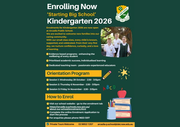 Kindergarten orientation flyer
